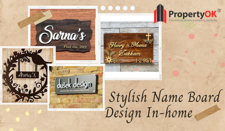 Stylish Name Board Design