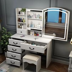 Dressing table design ideas with storage