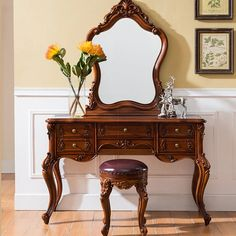 Wooden dressing table design ideas