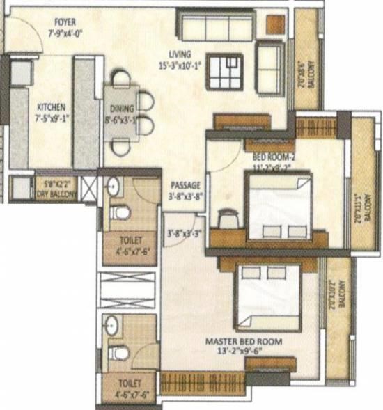 runwal pearl floor plan