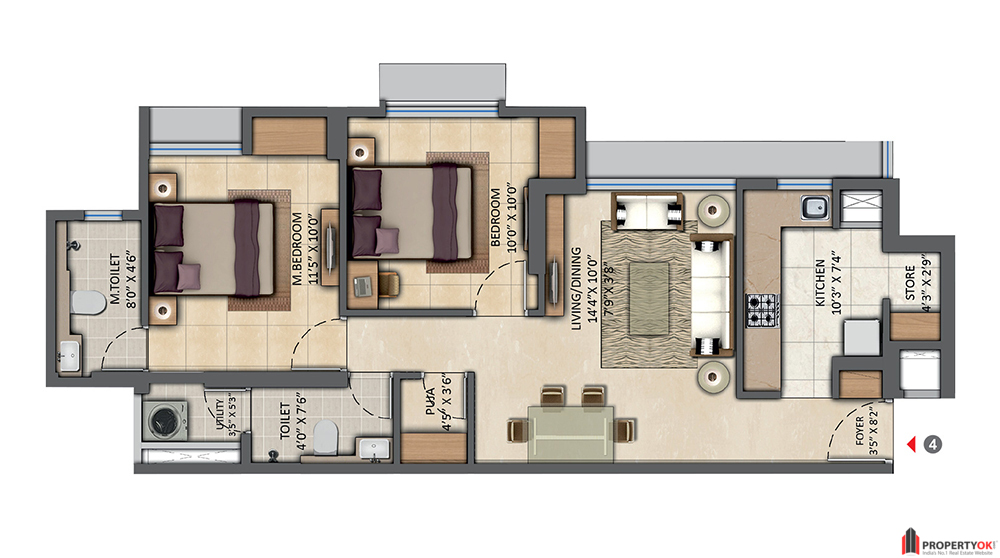 Lodha Casa Zest Floor Plan