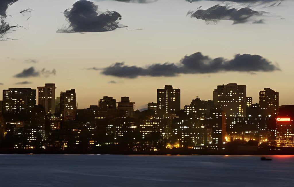 a landscape of marine drive mumbai