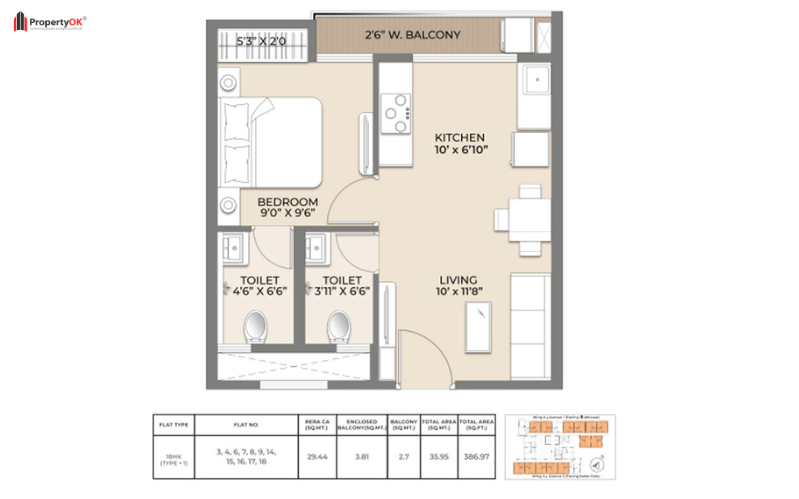  Y Square Kolshet Road Thane Floor Plan Photo