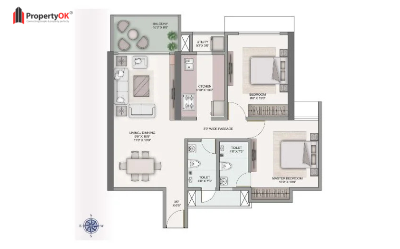 Iris at Kashish Park Floor plan